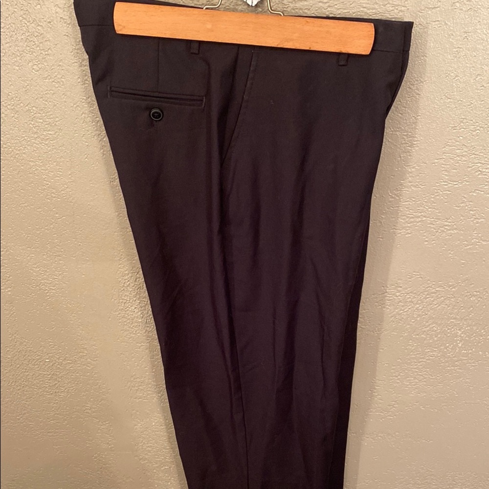 Chaps Black Formal Dress Pants Straight-Leg